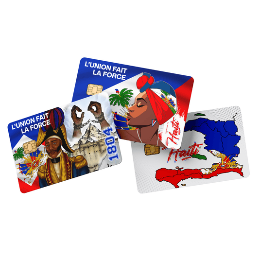 01 - Haitian Revolution Credit/Debit Card Sticker Set – 3 Designs - Haitianbuy