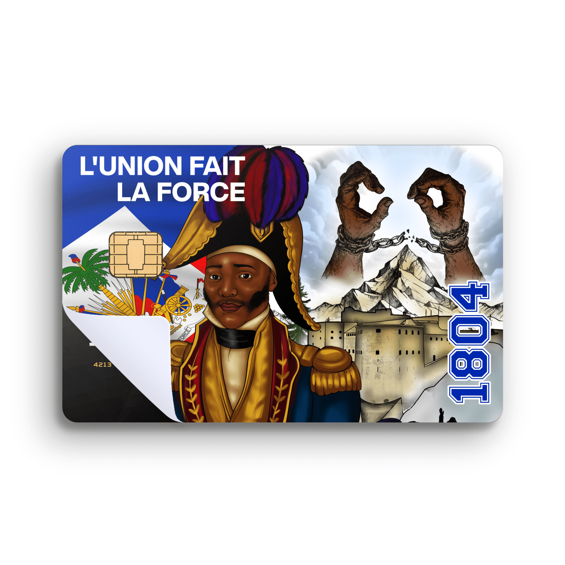 01 - Haitian Revolution Credit/Debit Card Sticker Set – 3 Designs - Haitianbuy