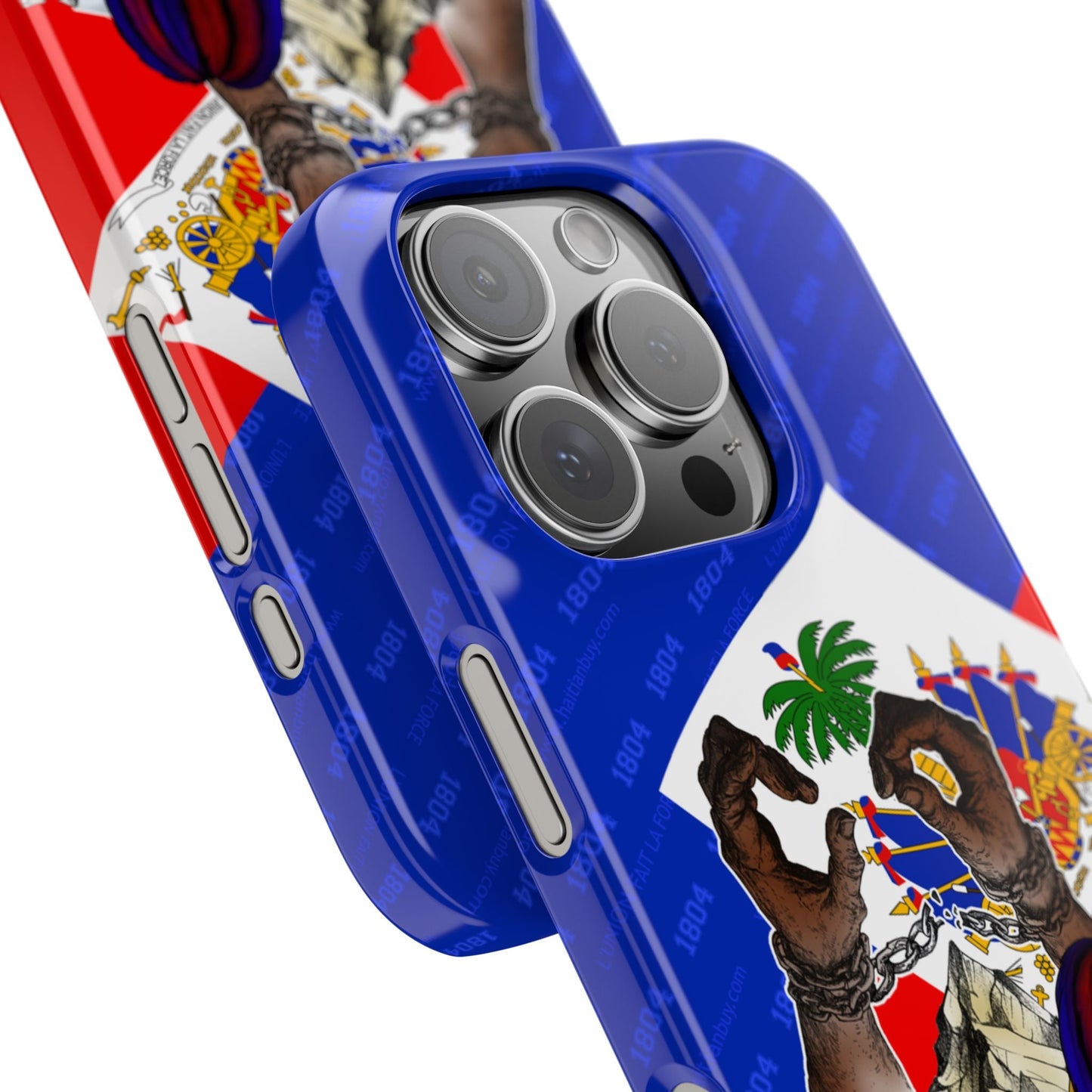 02 - Haitian Heritage Slim Phone Case with Flag Design - Haitianbuy