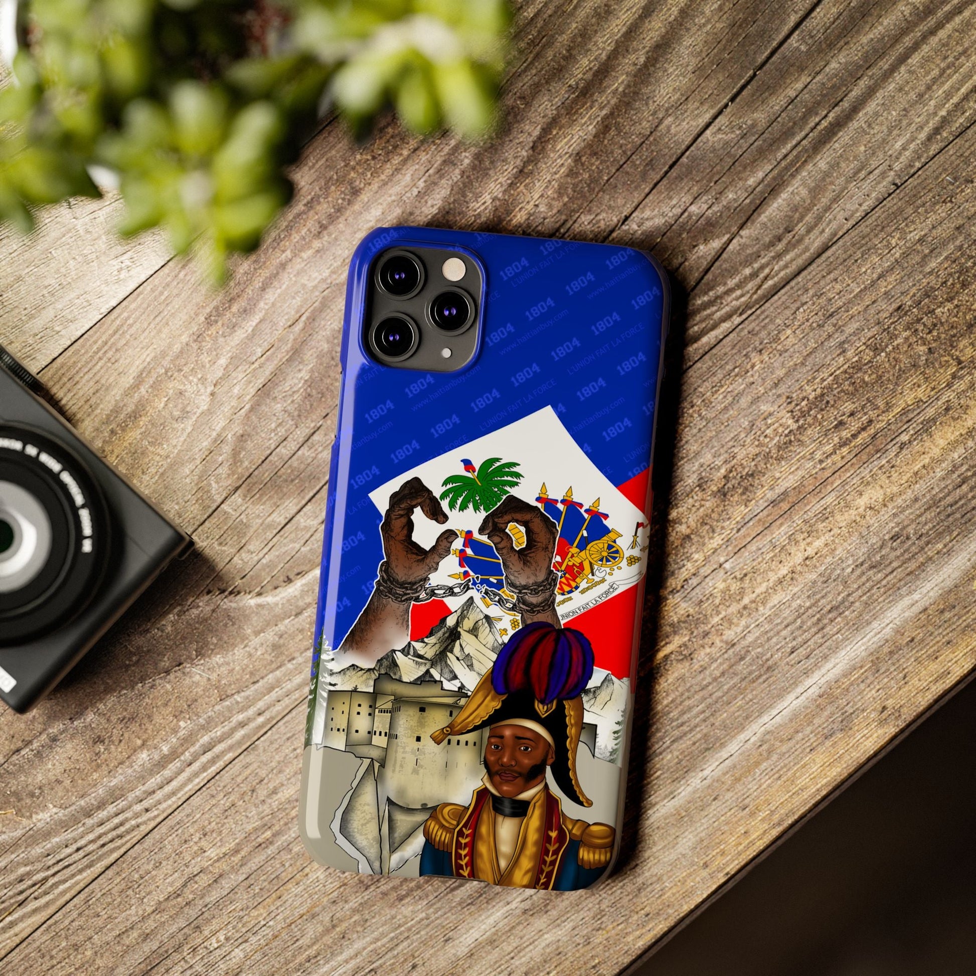 02 - Haitian Heritage Slim Phone Case with Flag Design - Haitianbuy