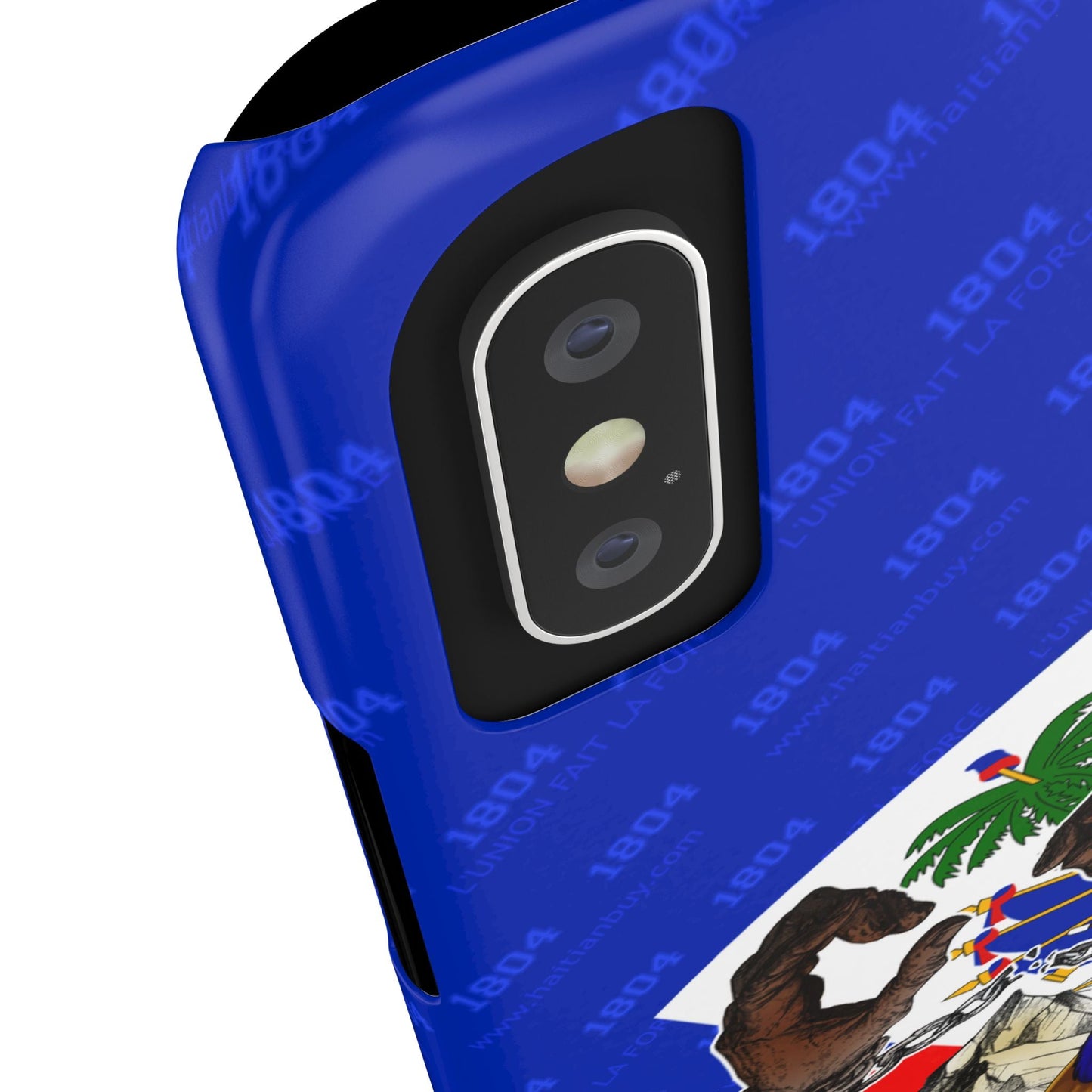 02 - Haitian Heritage Slim Phone Case with Flag Design - Haitianbuy