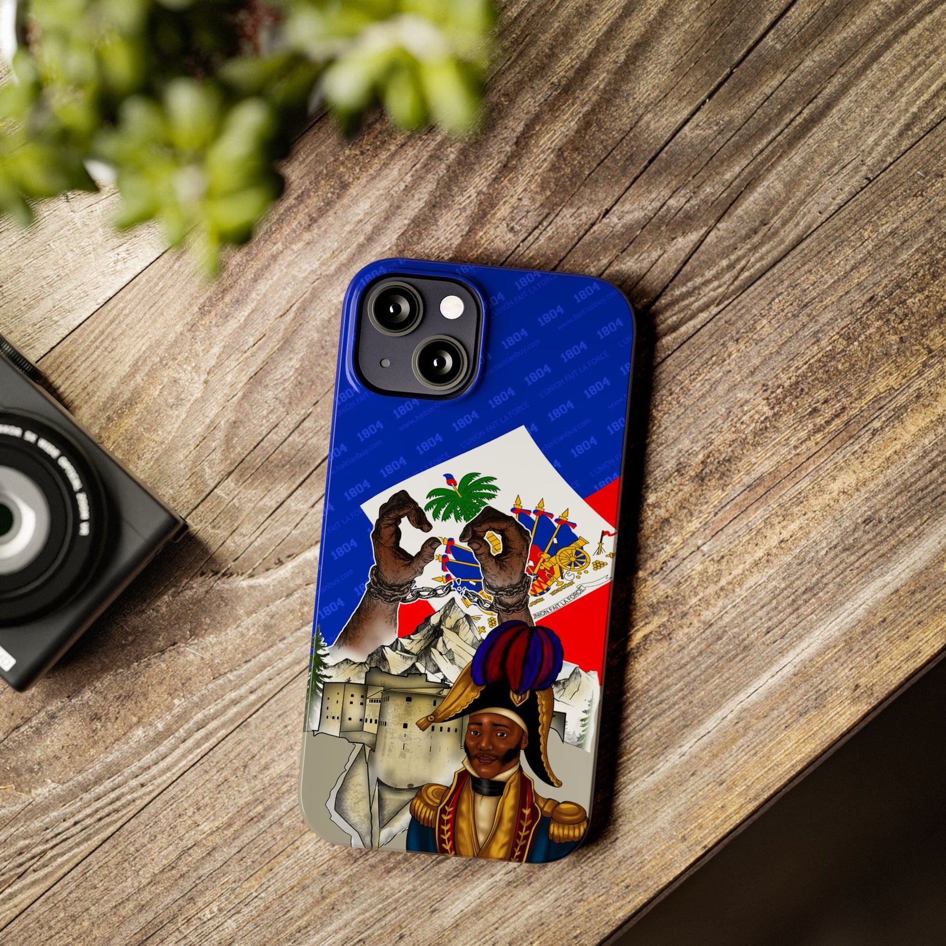 02 - Haitian Heritage Slim Phone Case with Flag Design - Haitianbuy