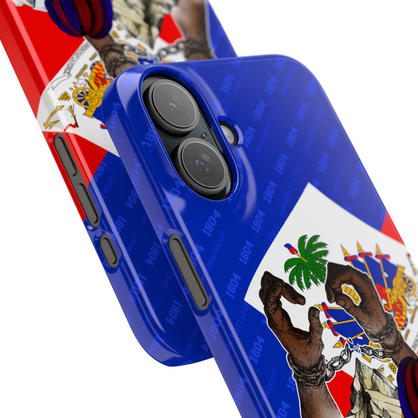 02 - Haitian Heritage Slim Phone Case with Flag Design - Haitianbuy