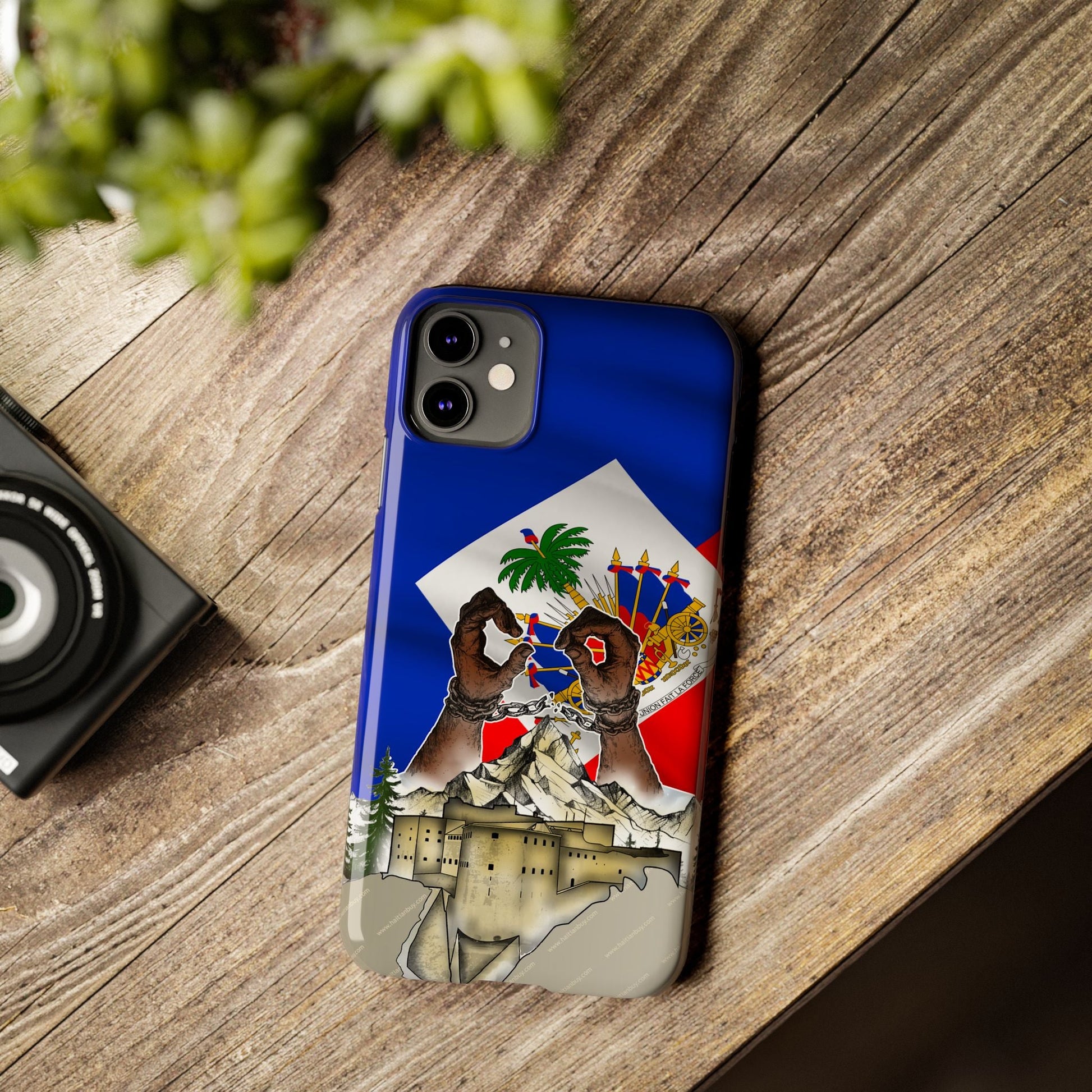 02 - Haitian Heritage Slim Phone Case with Flag Design - Haitianbuy