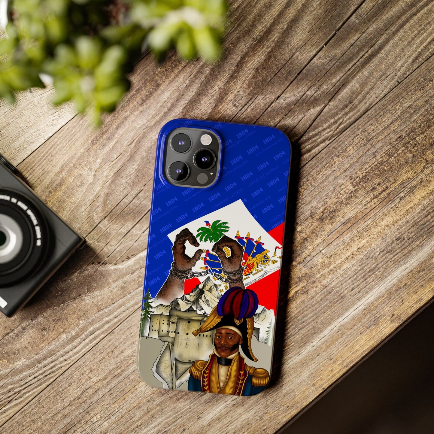 02 - Haitian Heritage Slim Phone Case with Flag Design - Haitianbuy