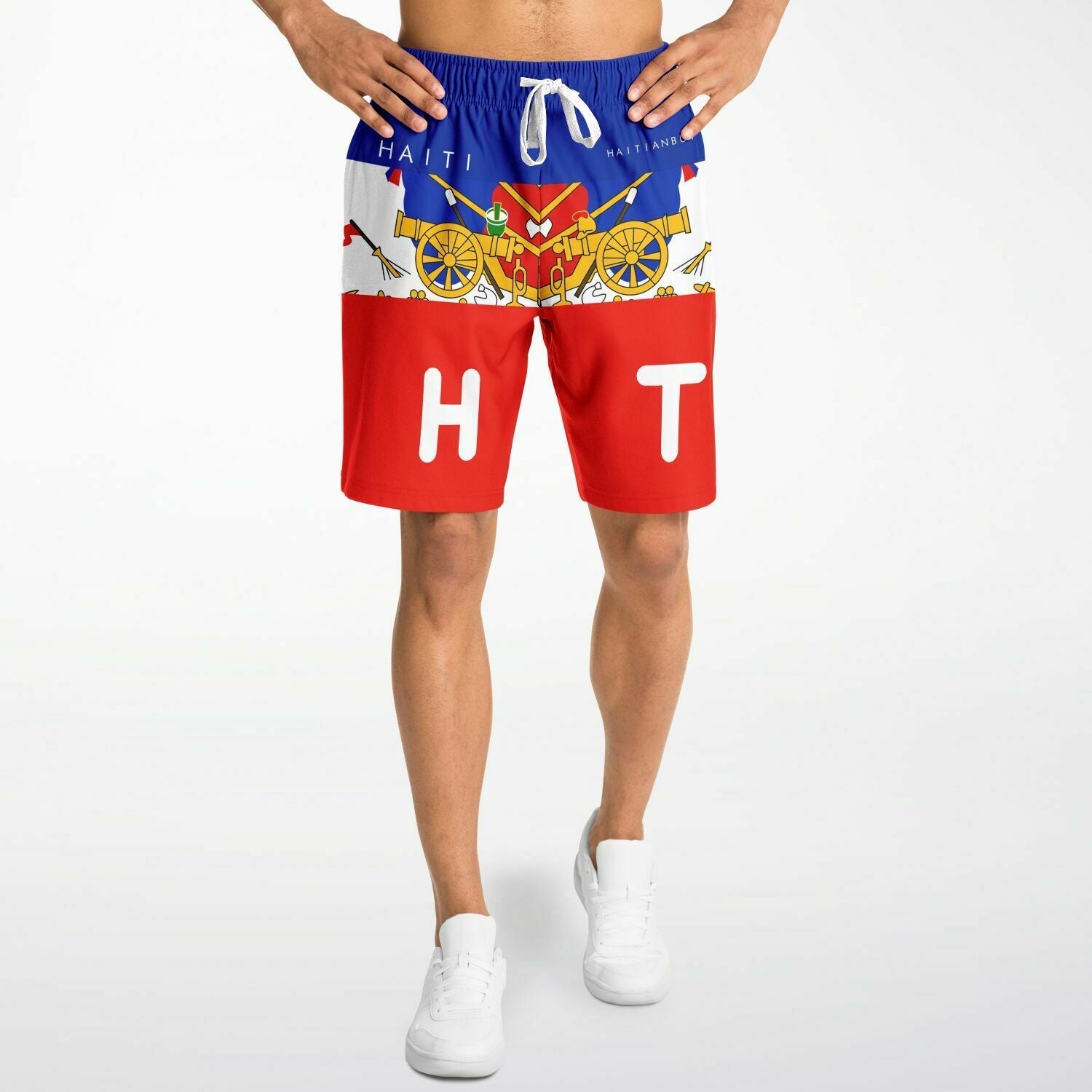 02-HT MEN SHORT BLUE & RED - Haitianbuy