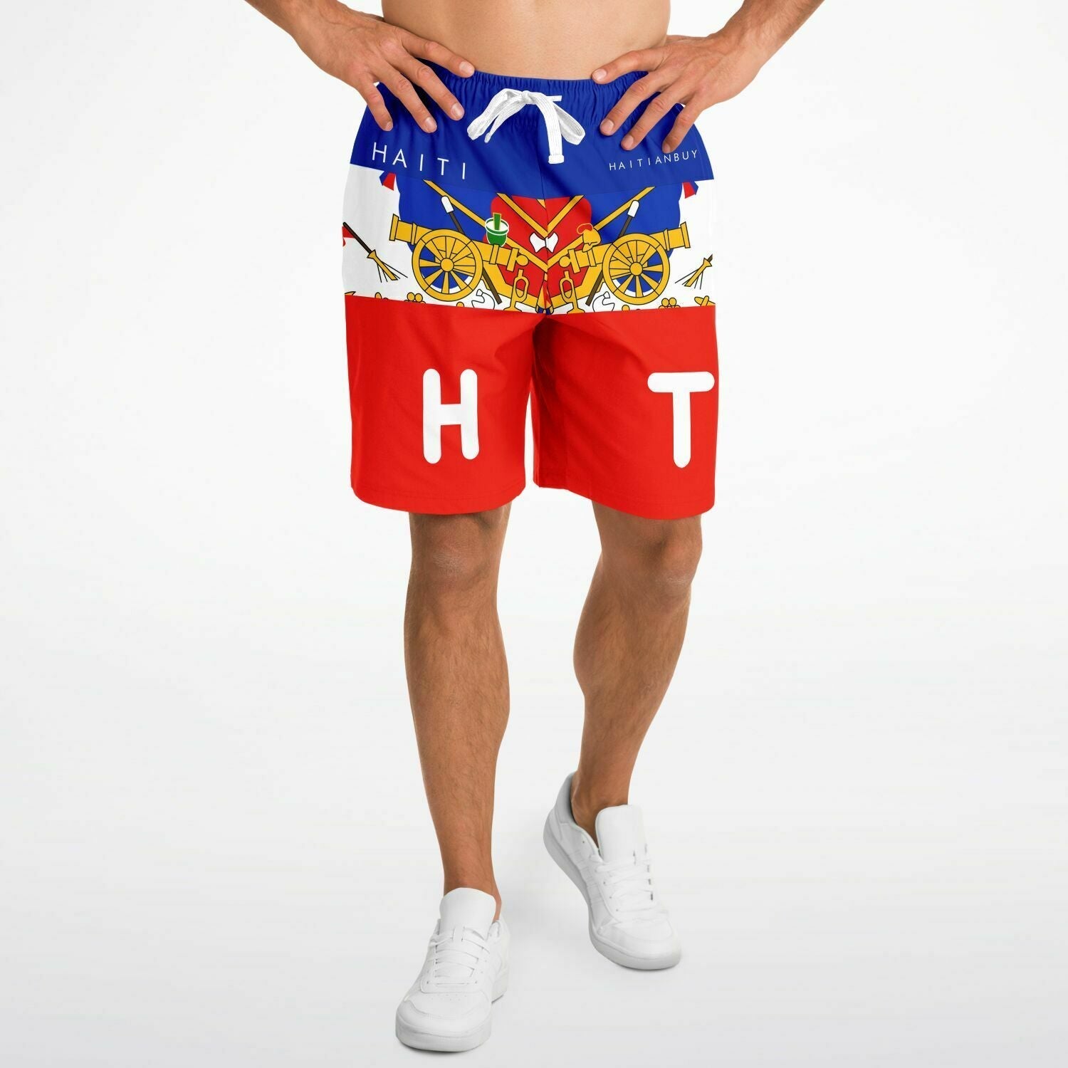 02-HT MEN SHORT BLUE & RED - Haitianbuy