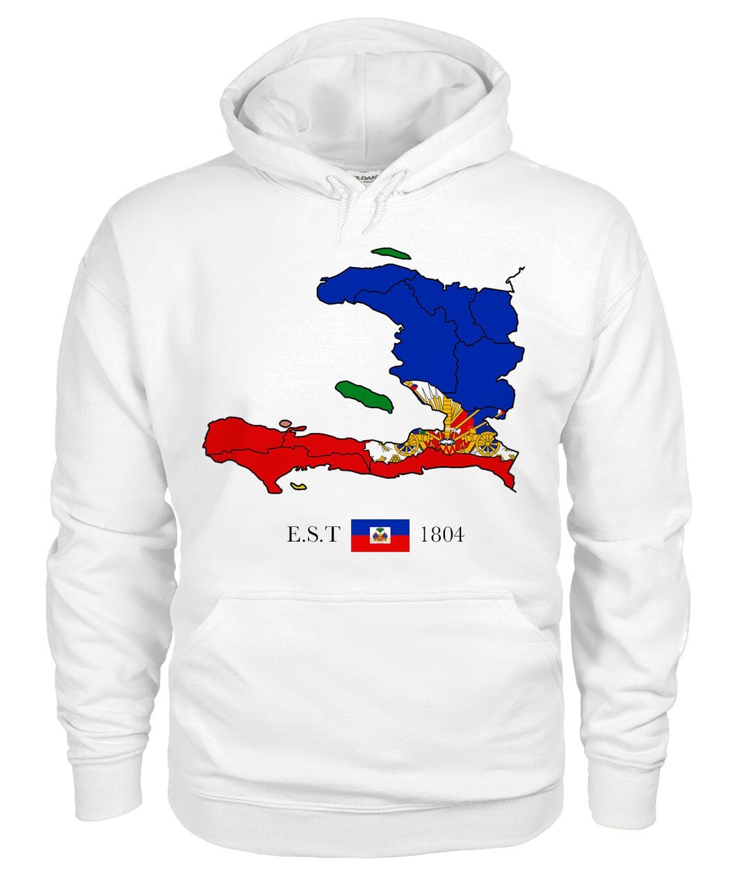 07 - Haiti Map EST 1804 Unisex Hoodie - Haitianbuy