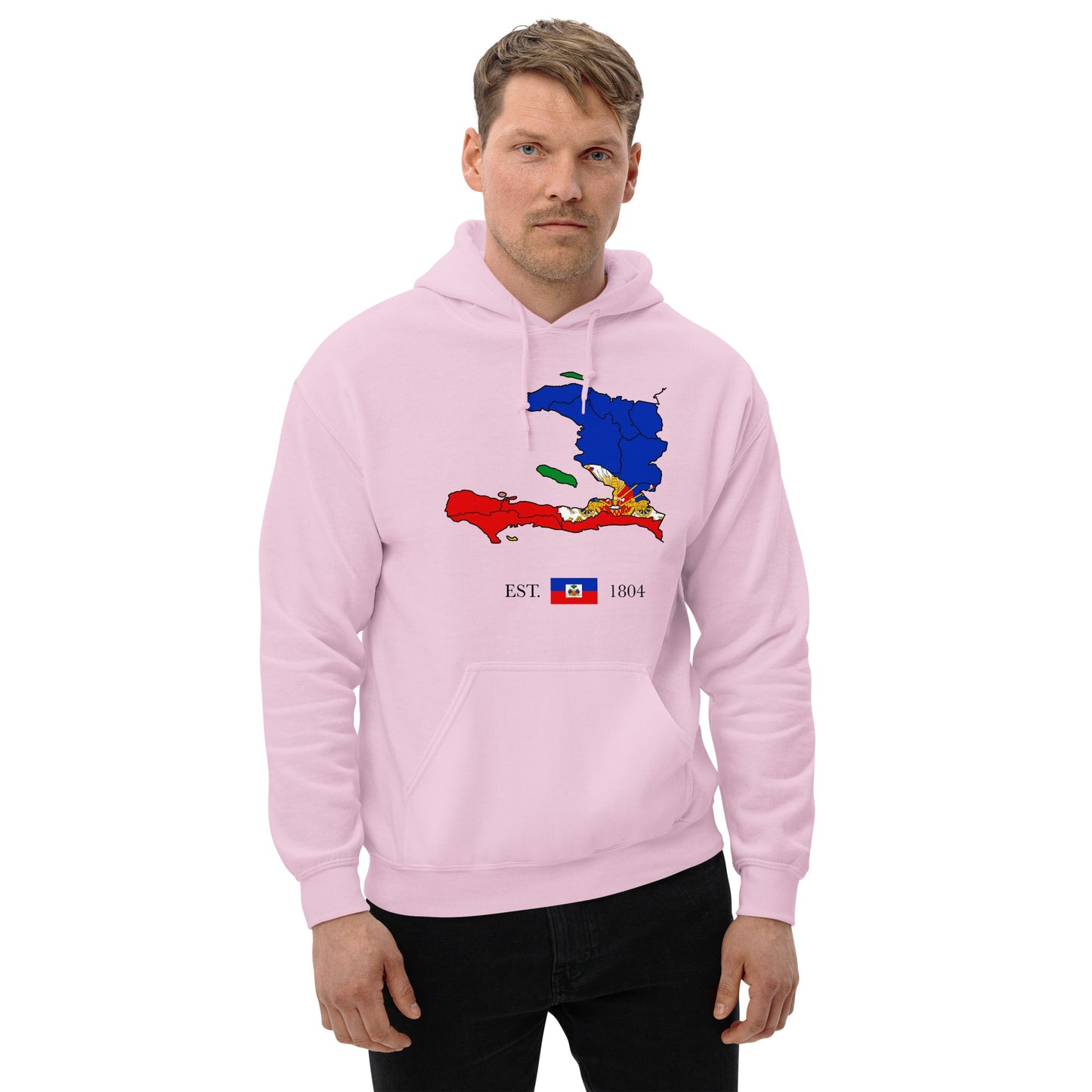 07 - Haiti Map EST 1804 Unisex Hoodie - Haitianbuy