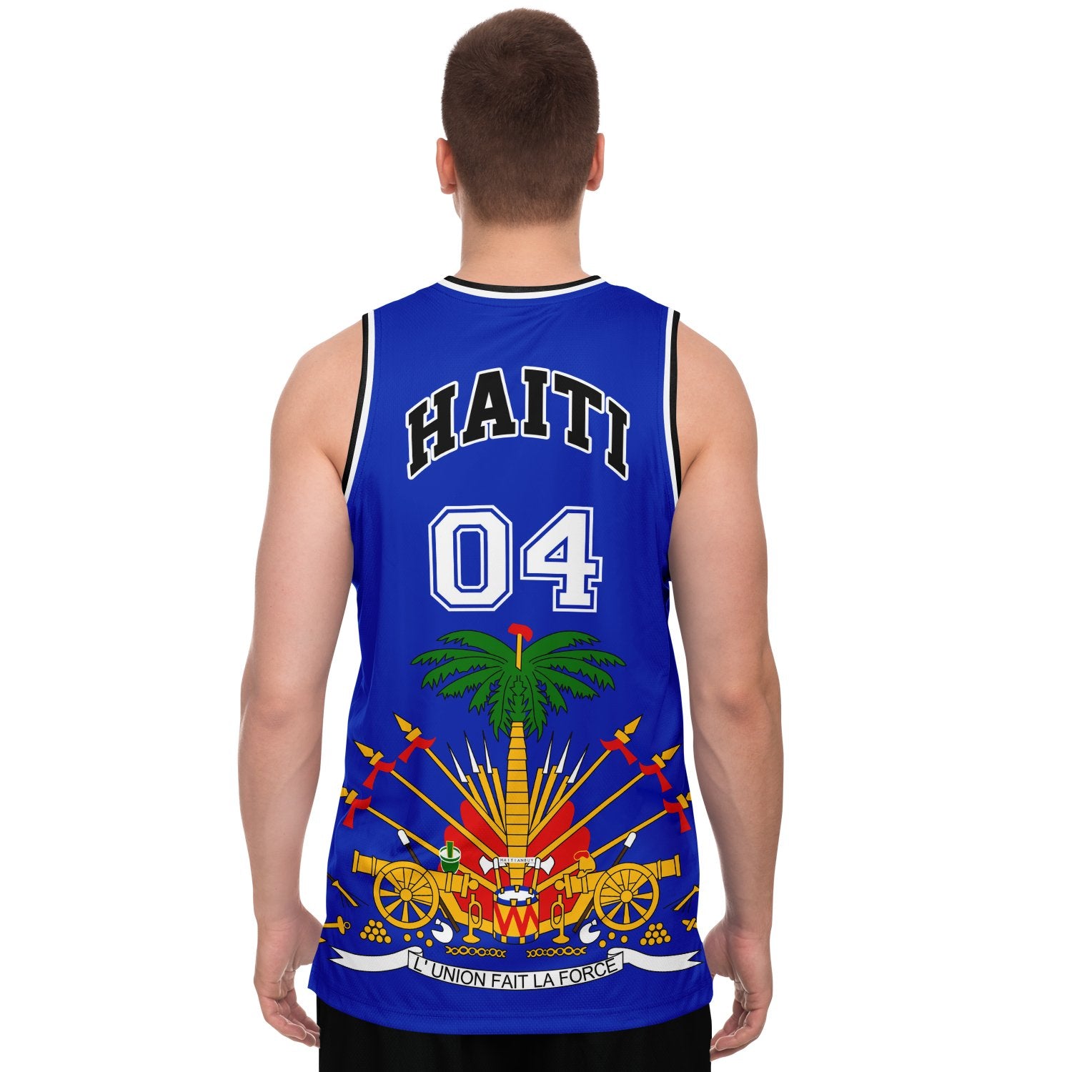 12 - HAITI BLUE Basketball jersey - Haitianbuy