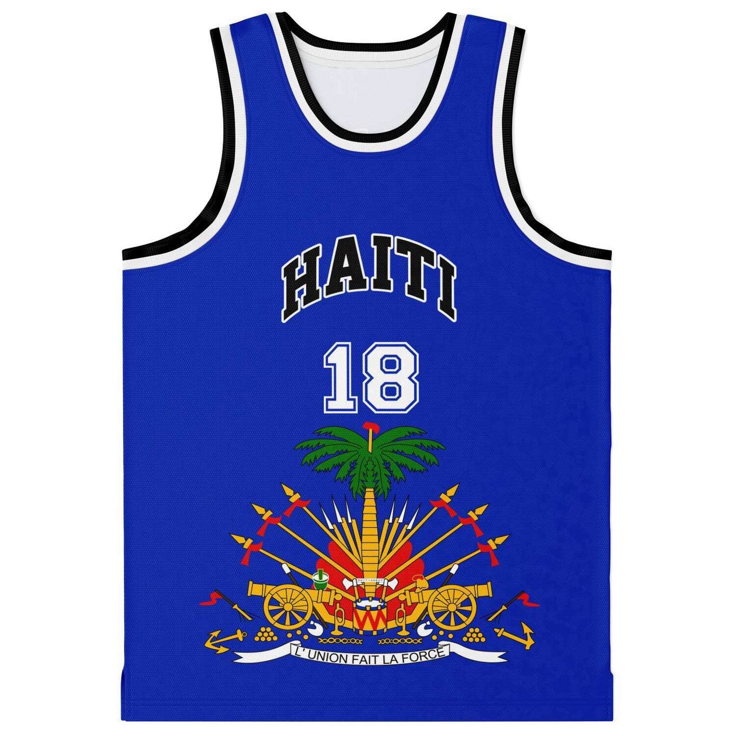 12 - HAITI BLUE Basketball jersey - Haitianbuy