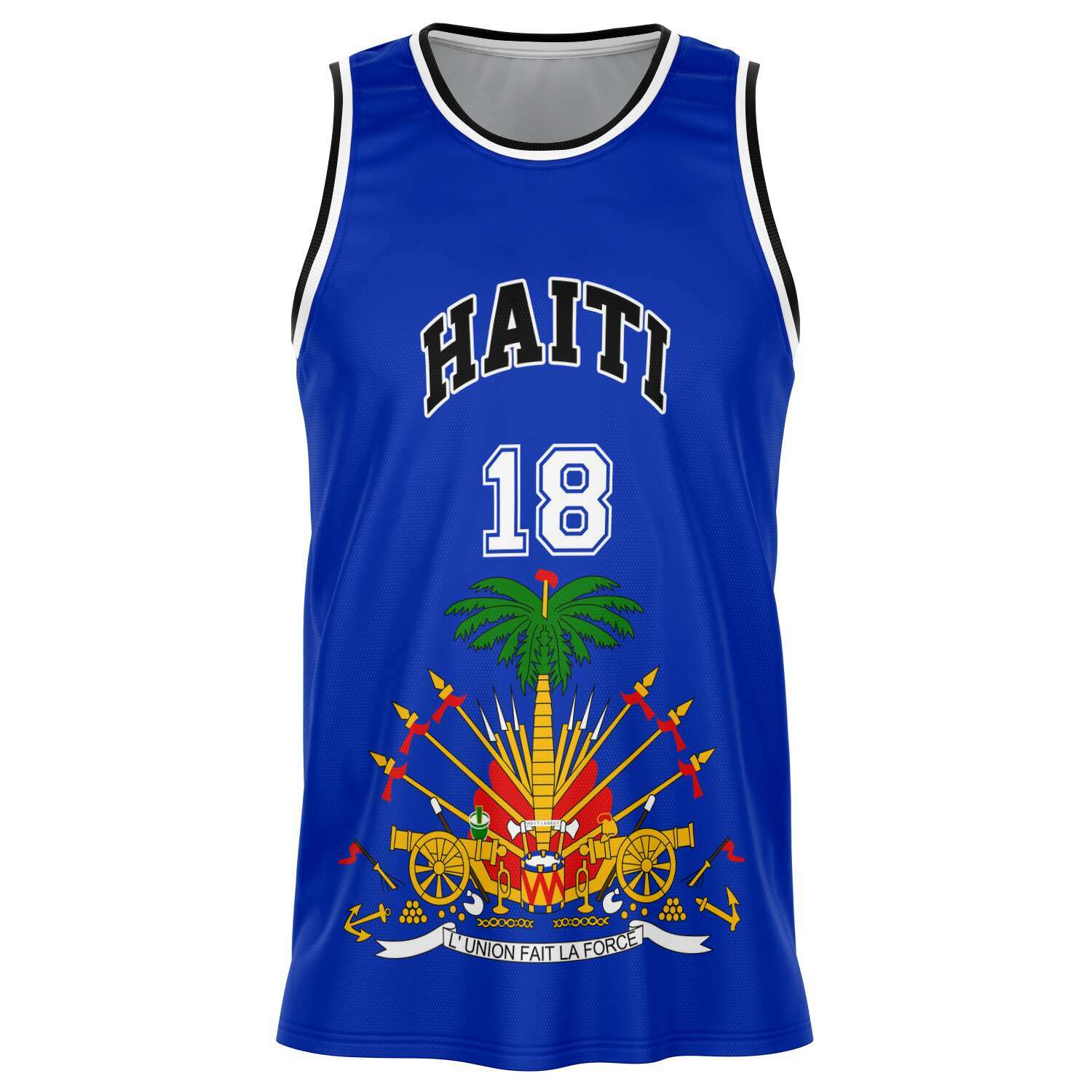 12 - HAITI BLUE Basketball jersey - Haitianbuy