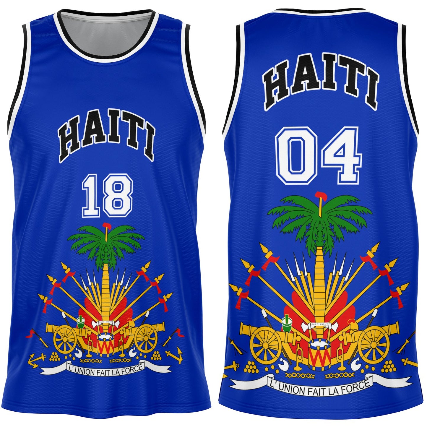 12 - HAITI BLUE Basketball jersey - Haitianbuy