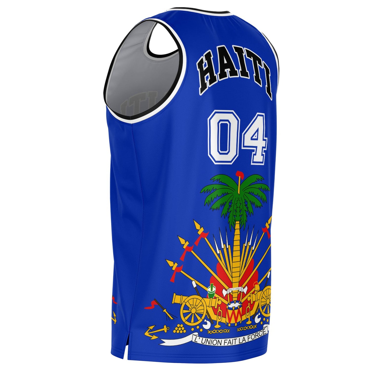 12 - HAITI BLUE Basketball jersey - Haitianbuy