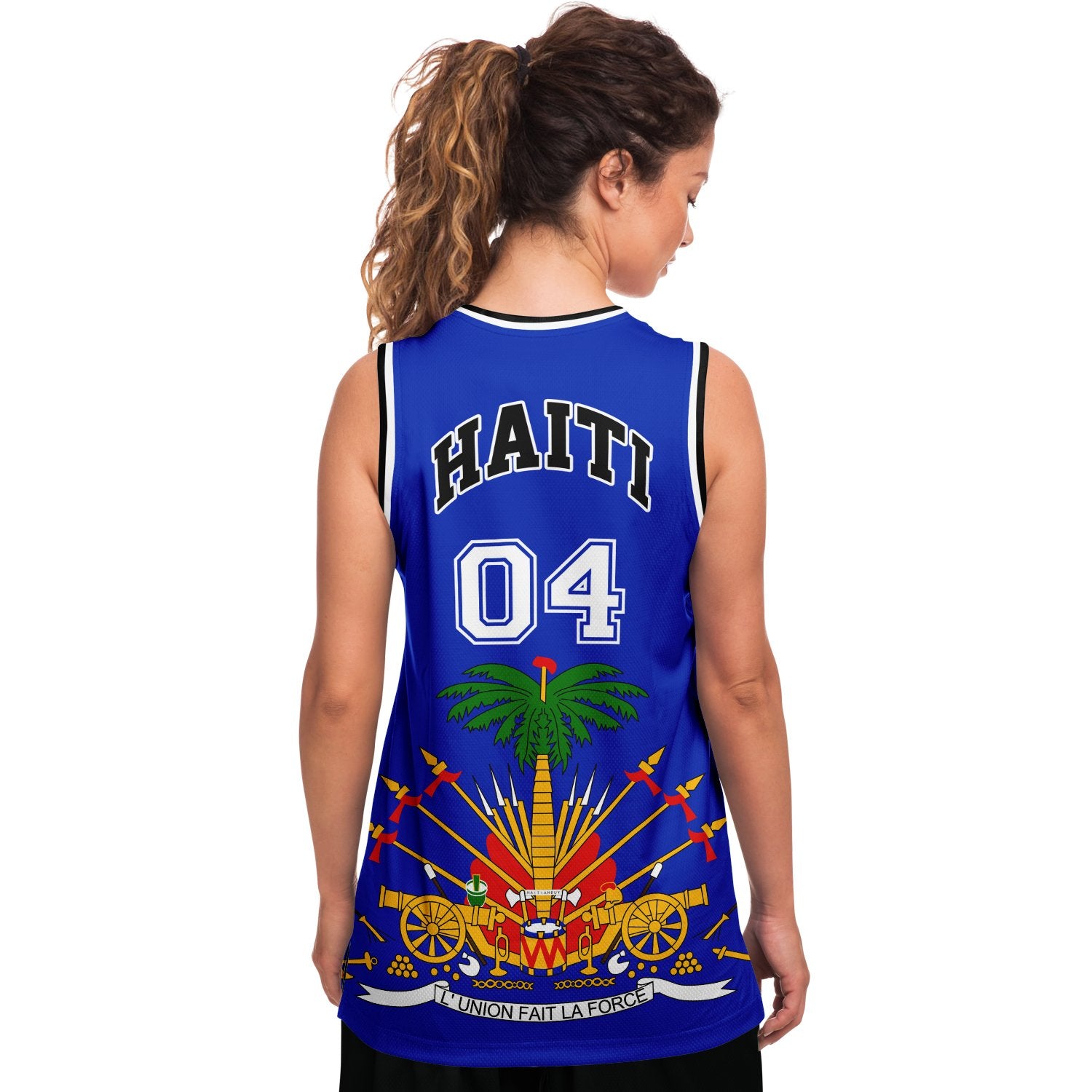 12 - HAITI BLUE Basketball jersey - Haitianbuy