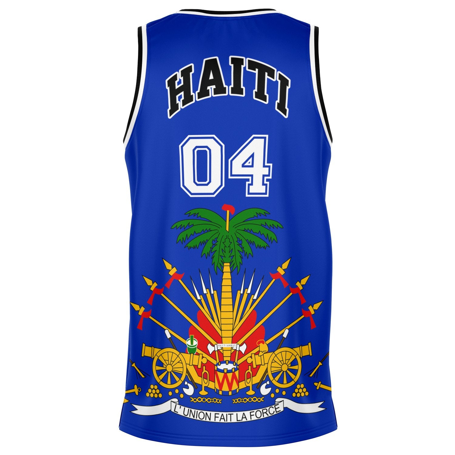 12 - HAITI BLUE Basketball jersey - Haitianbuy