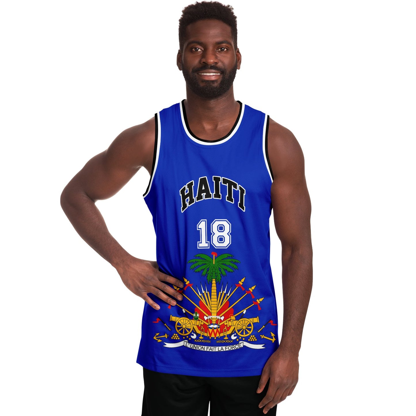 12 - HAITI BLUE Basketball jersey - Haitianbuy