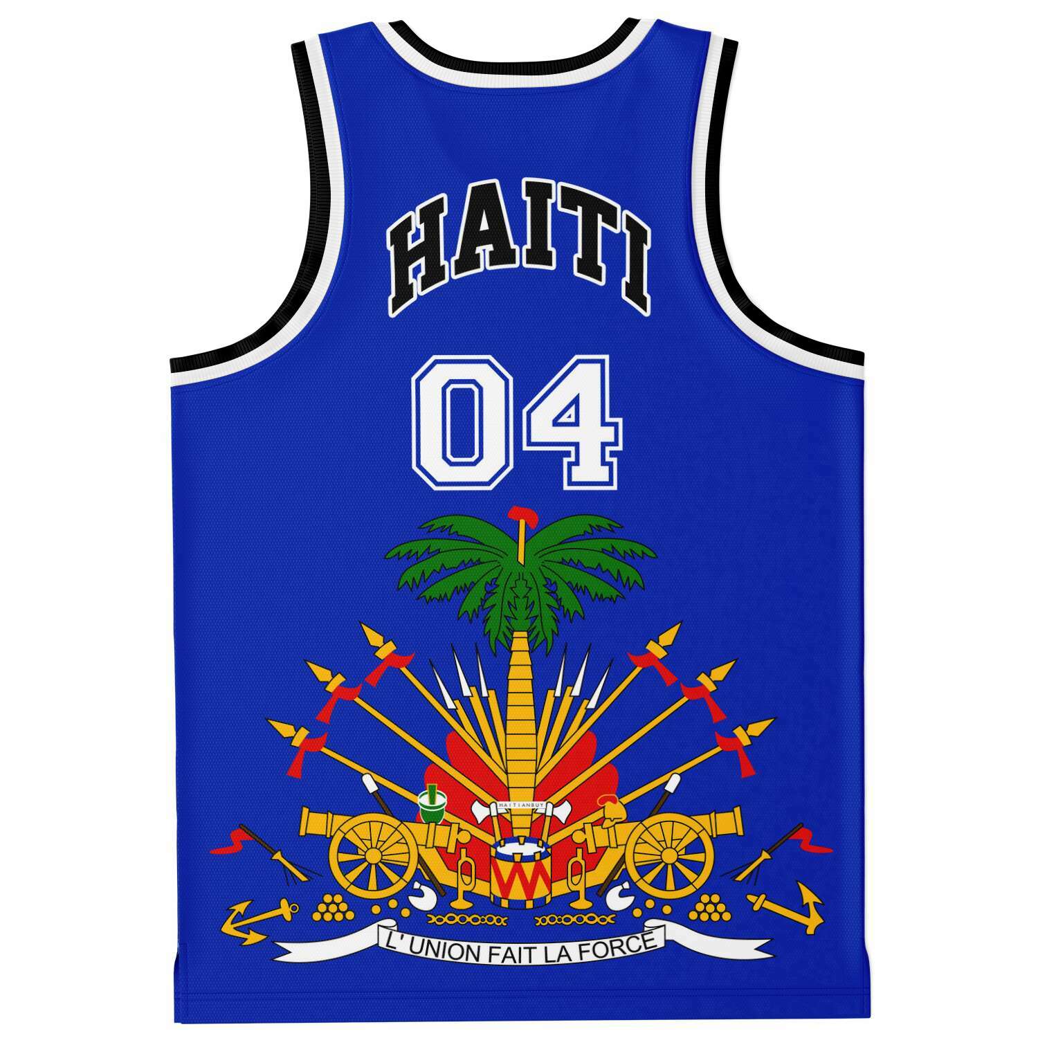 12 - HAITI BLUE Basketball jersey - Haitianbuy