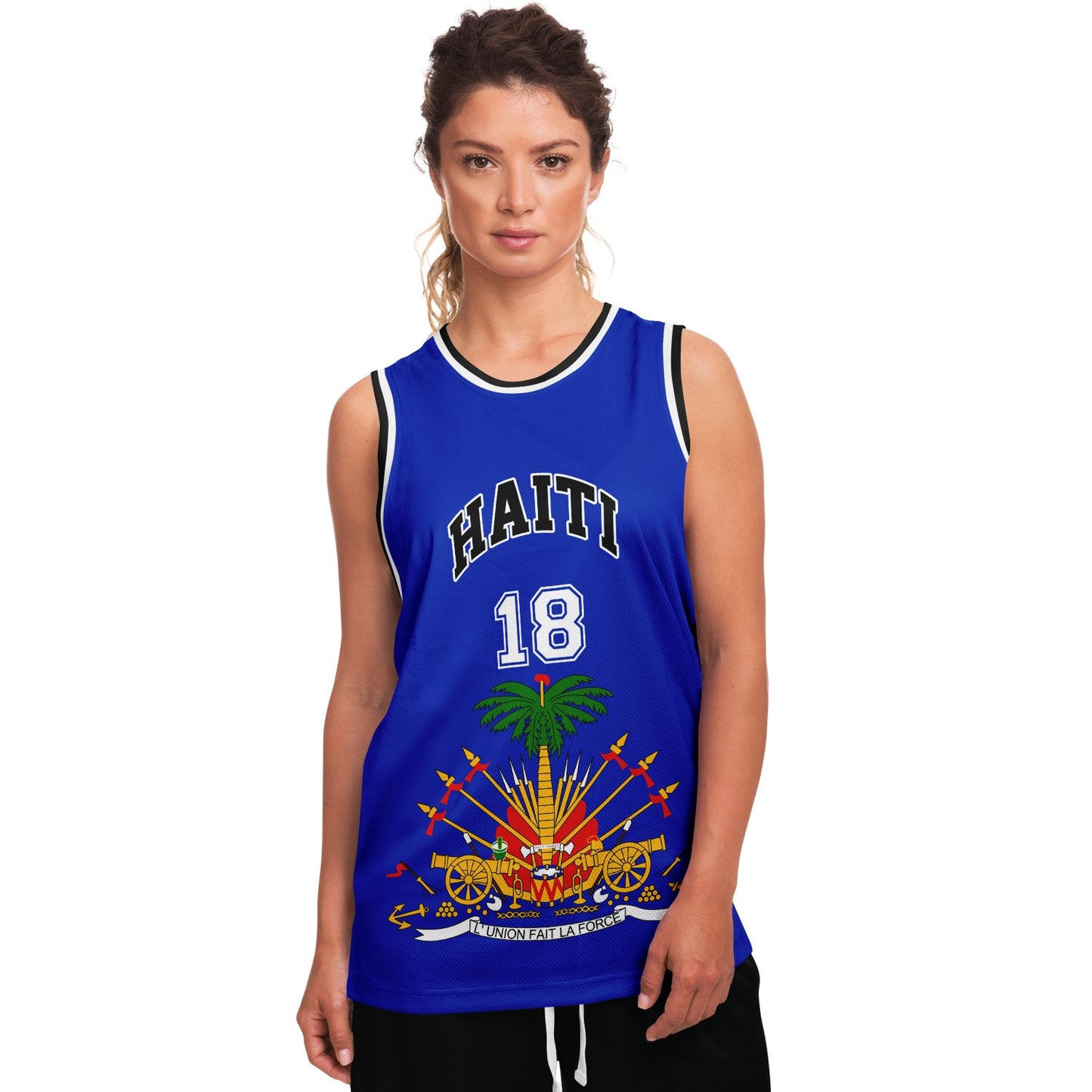 12 - HAITI BLUE Basketball jersey - Haitianbuy