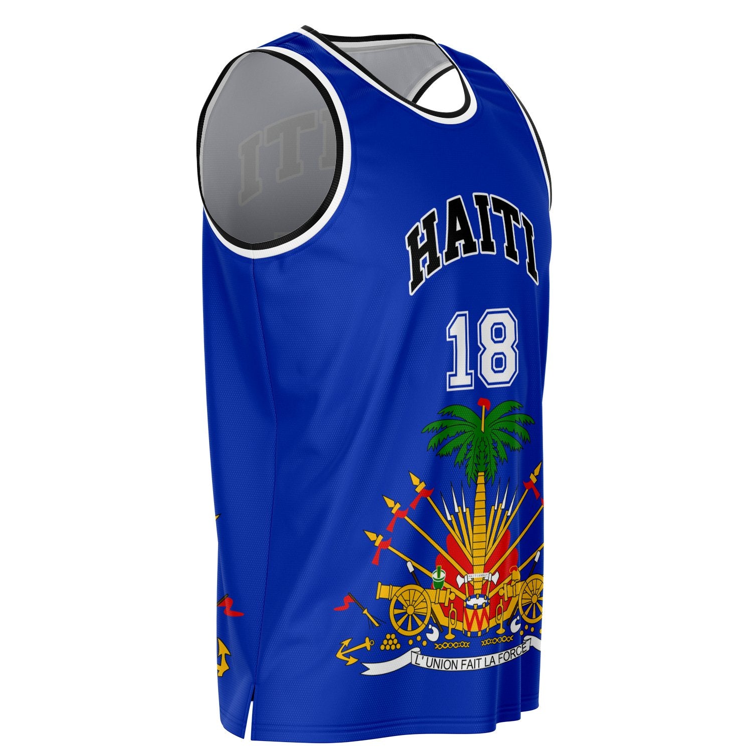 12 - HAITI BLUE Basketball jersey - Haitianbuy