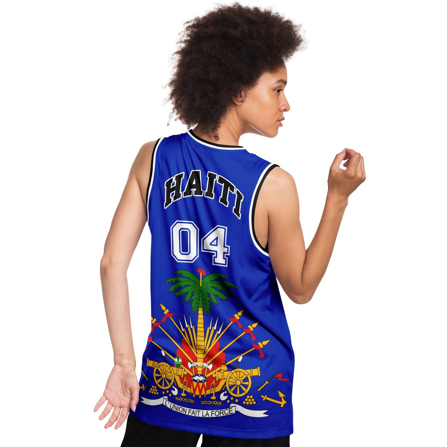 12 - HAITI BLUE Basketball jersey - Haitianbuy