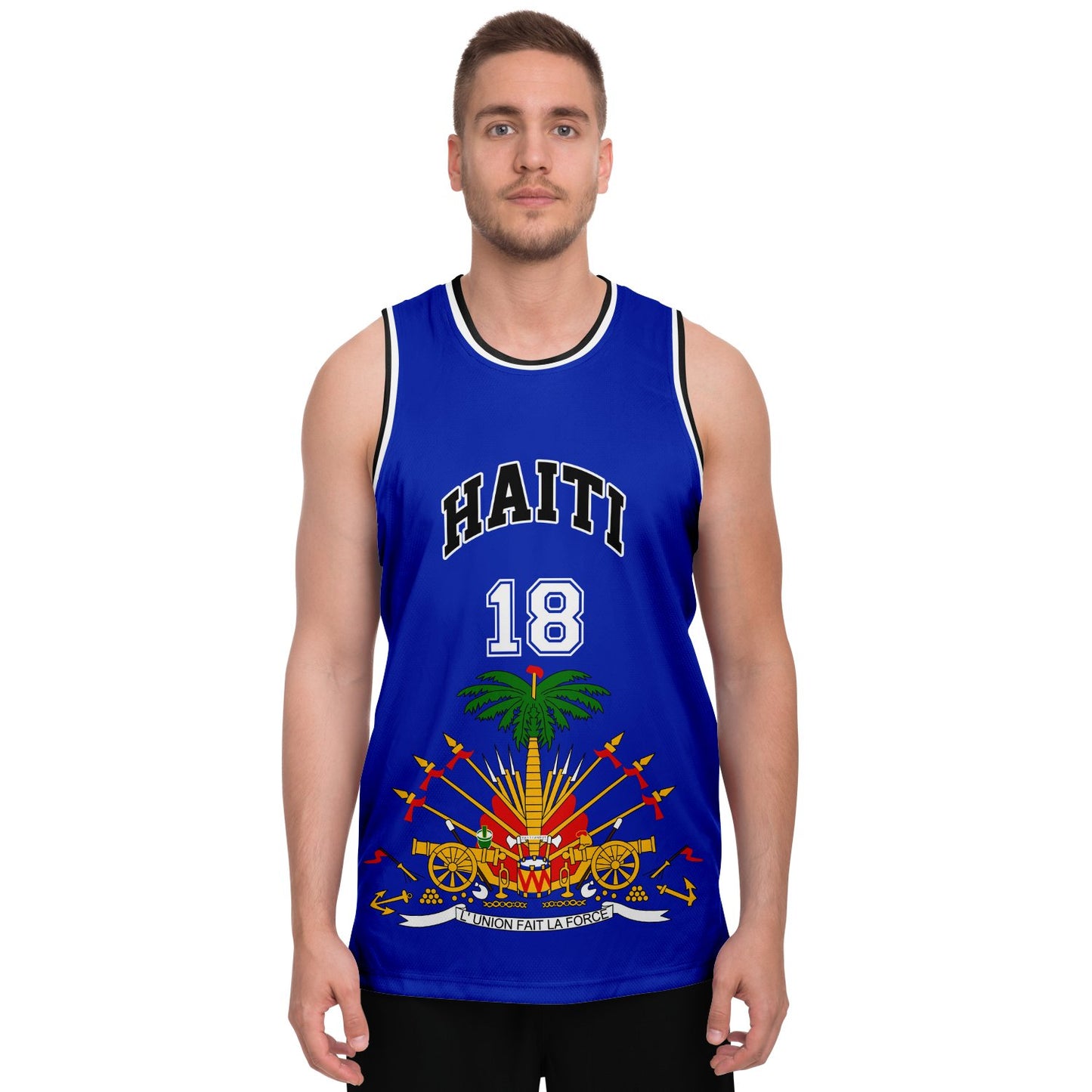 12 - HAITI BLUE Basketball jersey - Haitianbuy