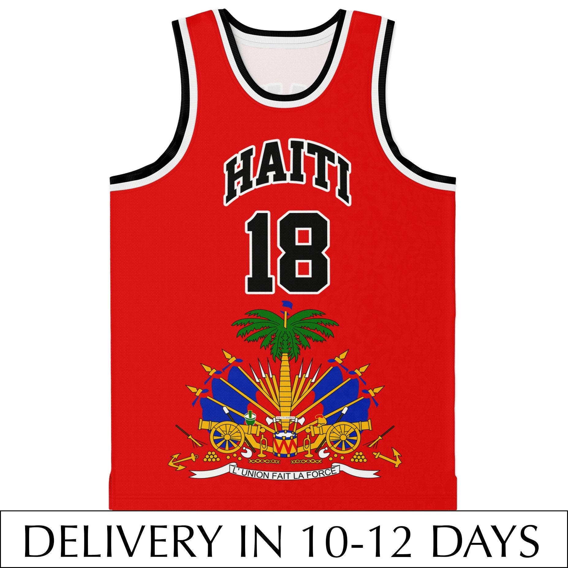 13-HAITI RED Basketball jersey – Haitianbuy