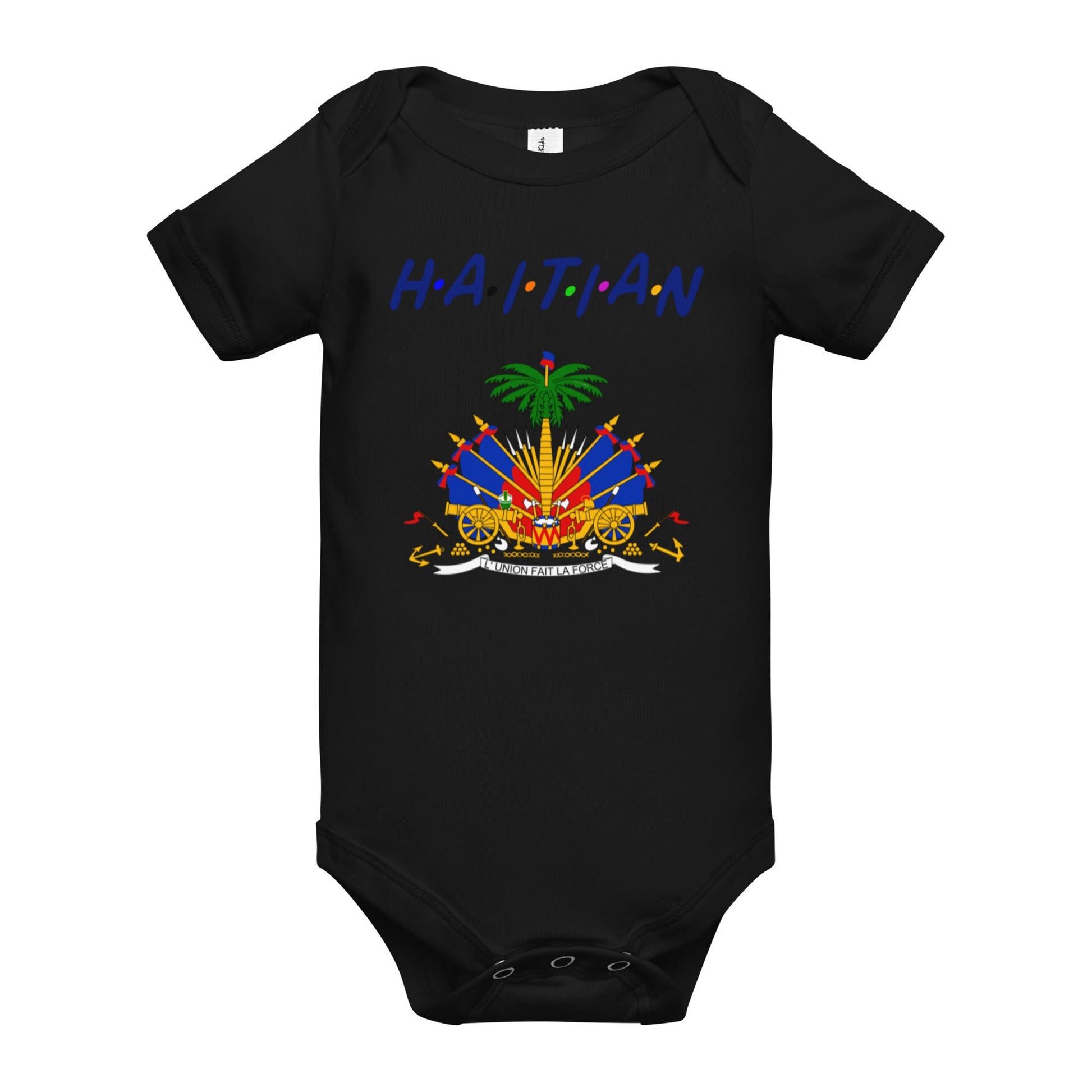 13-COAT OF ARMS OF HAITI Baby short sleeve one piece - Haitianbuy