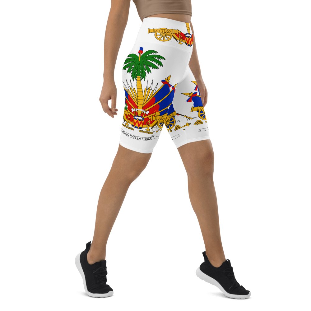 COAT OF ARM OF HAITI Biker Shorts - Haitianbuy