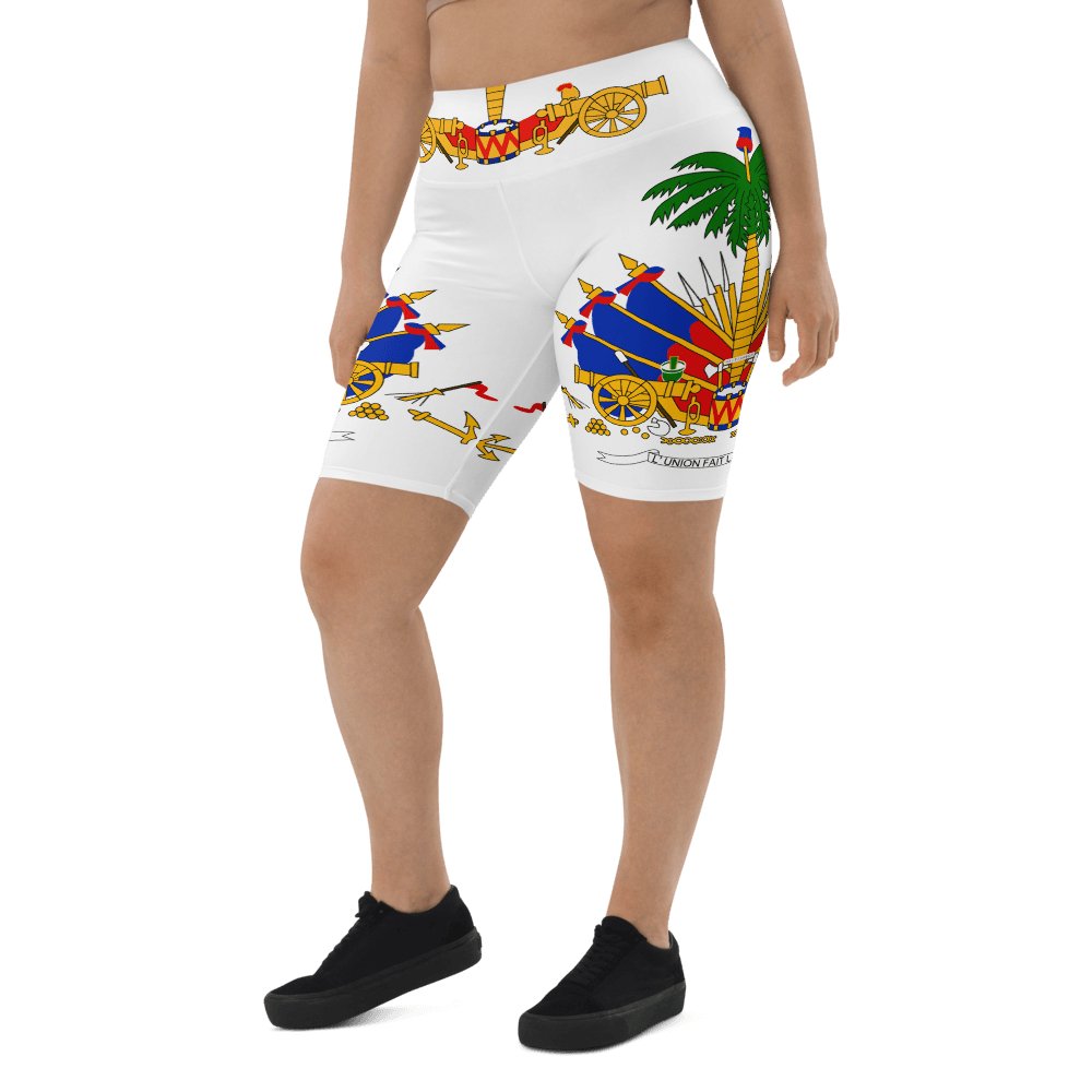 COAT OF ARM OF HAITI Biker Shorts - Haitianbuy