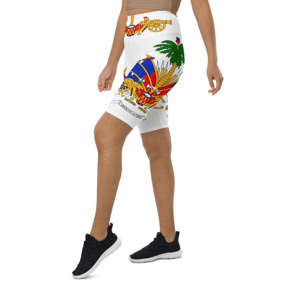 COAT OF ARM OF HAITI Biker Shorts - Haitianbuy