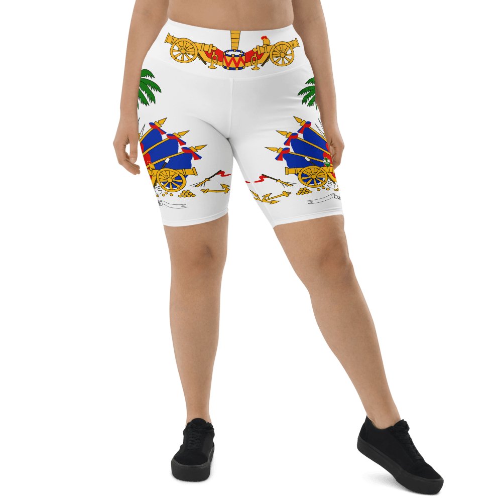 COAT OF ARM OF HAITI Biker Shorts - Haitianbuy