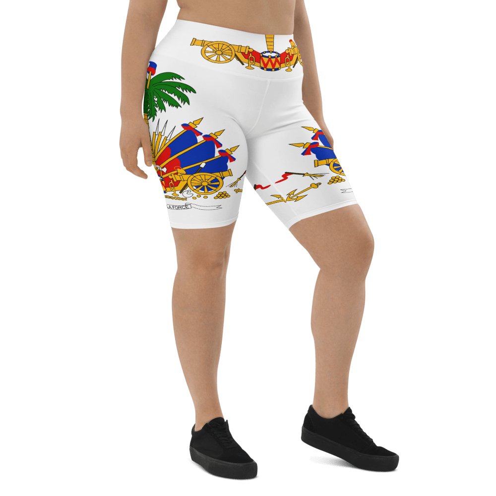 COAT OF ARM OF HAITI Biker Shorts - Haitianbuy