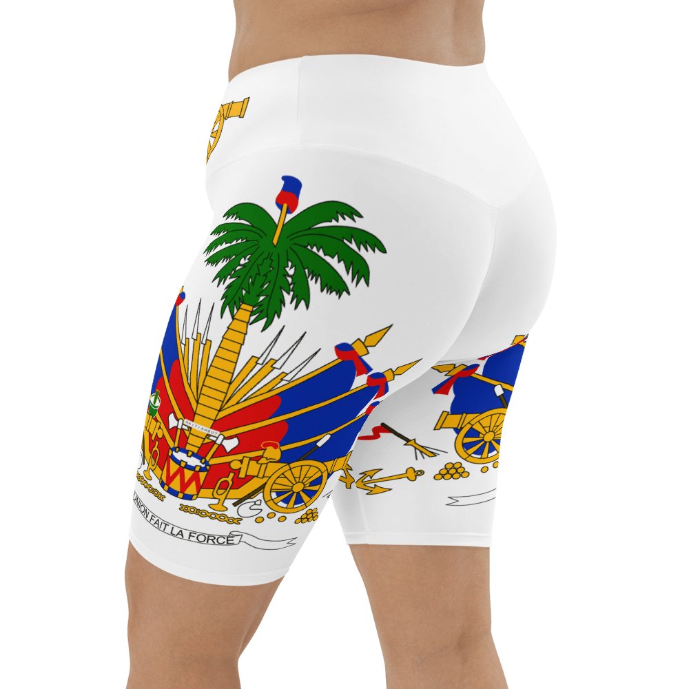 COAT OF ARM OF HAITI Biker Shorts - Haitianbuy