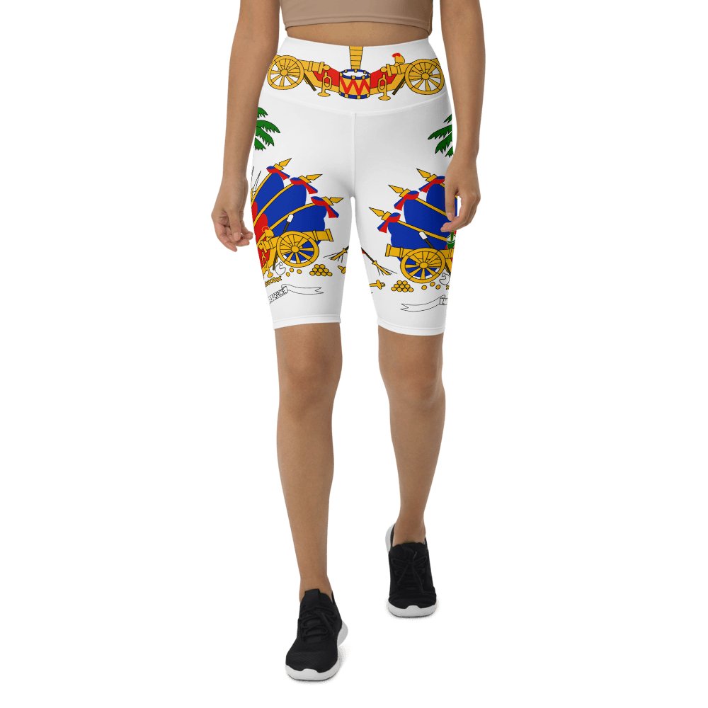 COAT OF ARM OF HAITI Biker Shorts - Haitianbuy