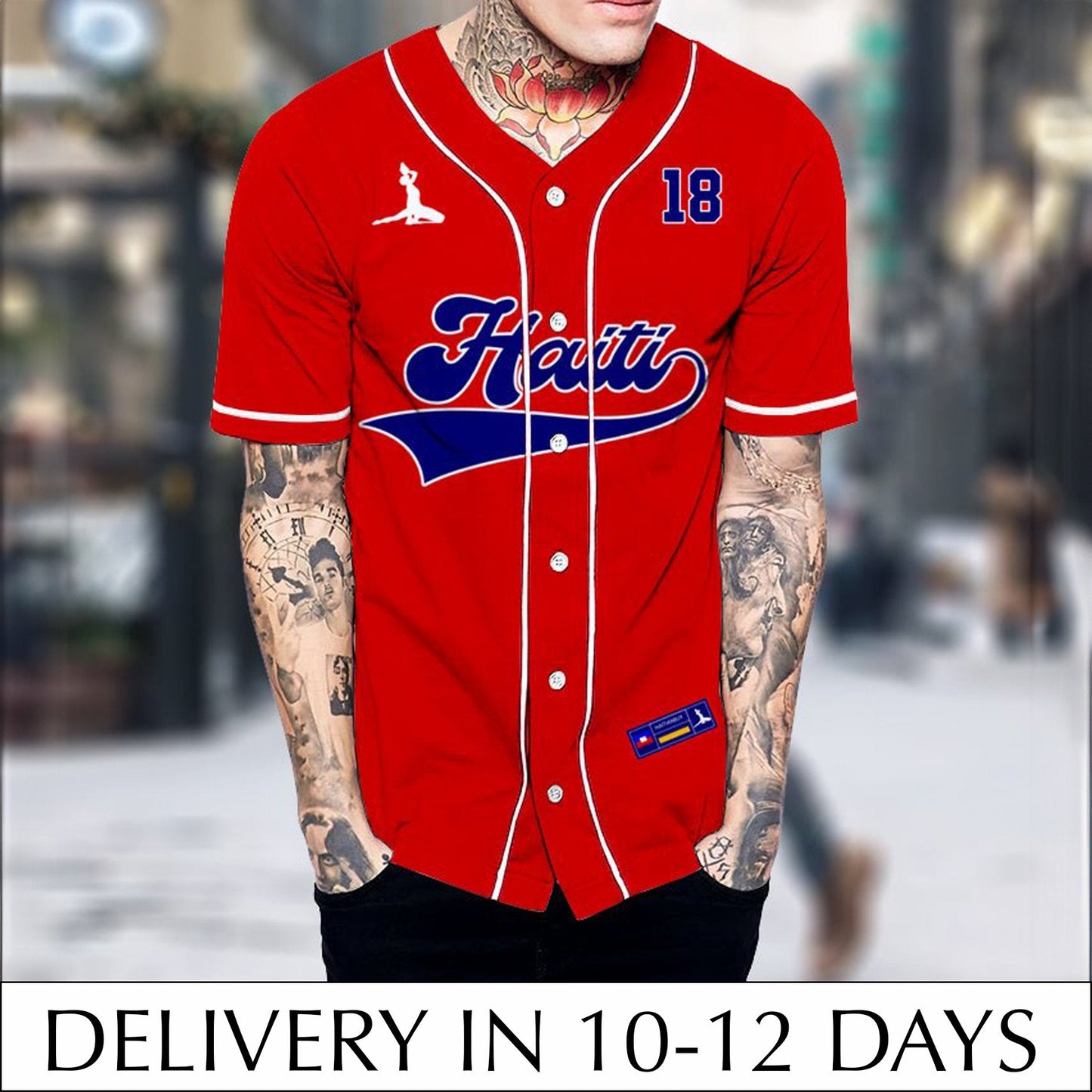 HAITI Baseball Jersey - AOP - Haitianbuy