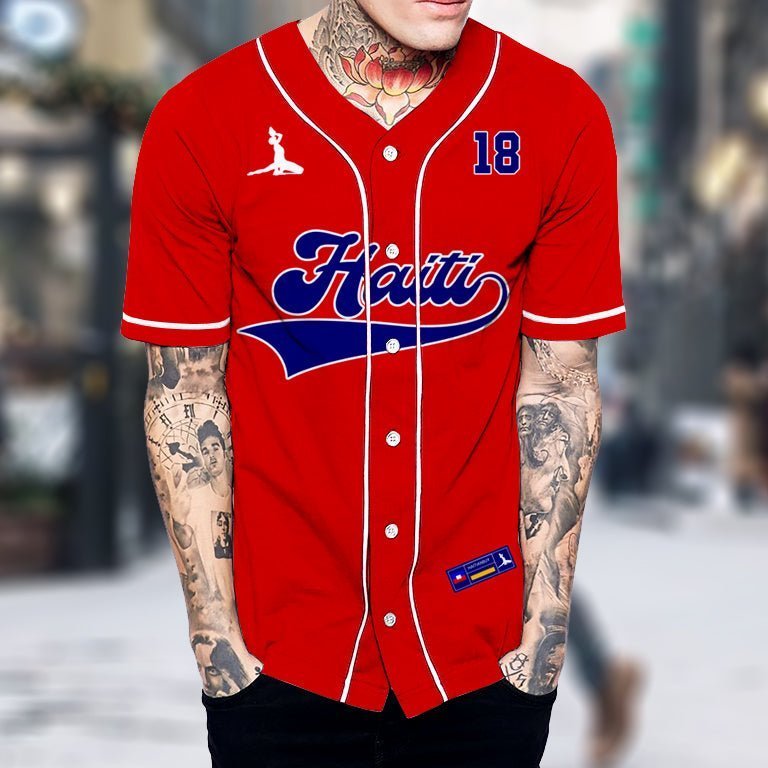 HAITI Baseball Jersey - AOP - Haitianbuy