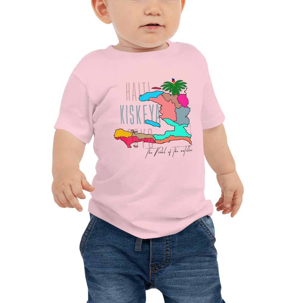 Haiti Kiskeya Boyo - Baby Jersey Short Sleeve Tee - Haitianbuy