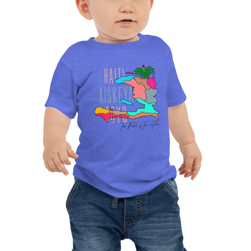 Haiti Kiskeya Boyo - Baby Jersey Short Sleeve Tee - Haitianbuy