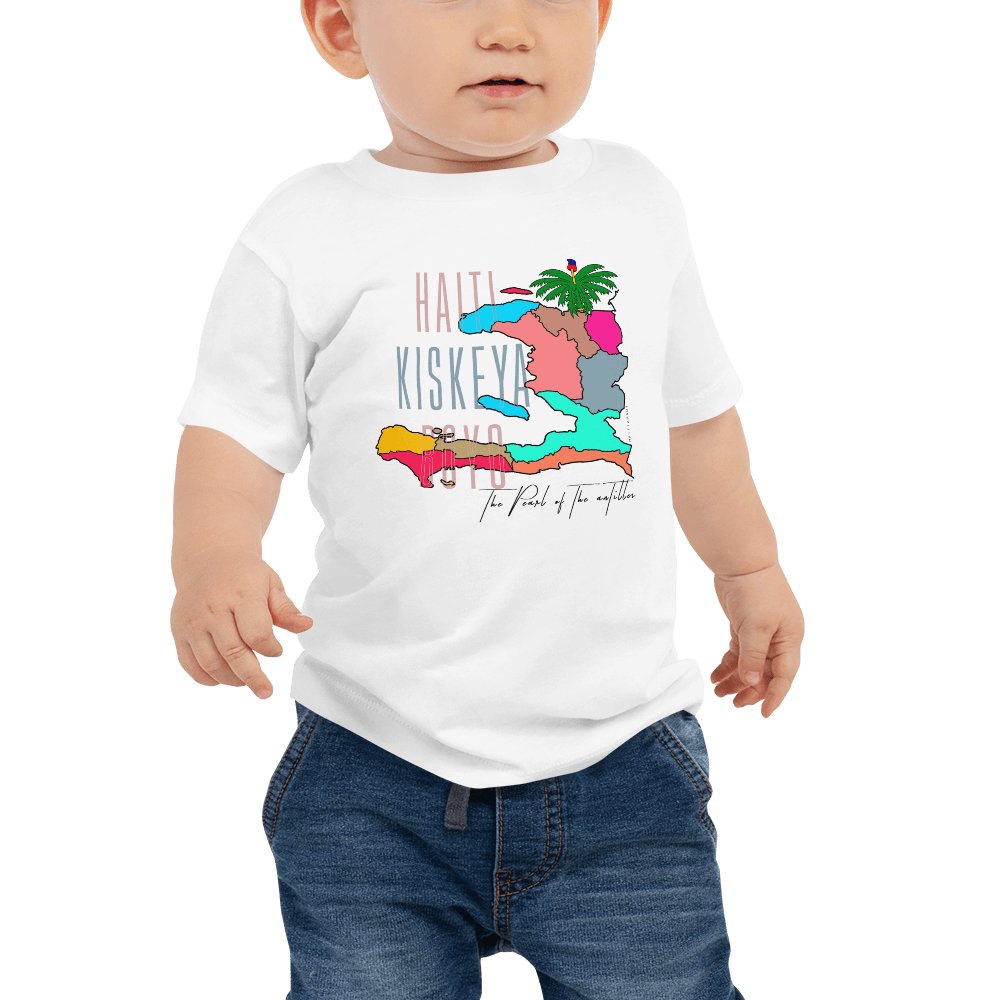 Haiti Kiskeya Boyo - Baby Jersey Short Sleeve Tee - Haitianbuy