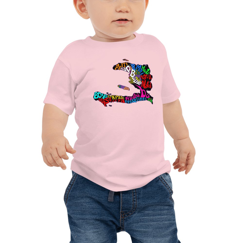 HAITI MAP Baby Jersey Short Sleeve Tee - Haitianbuy