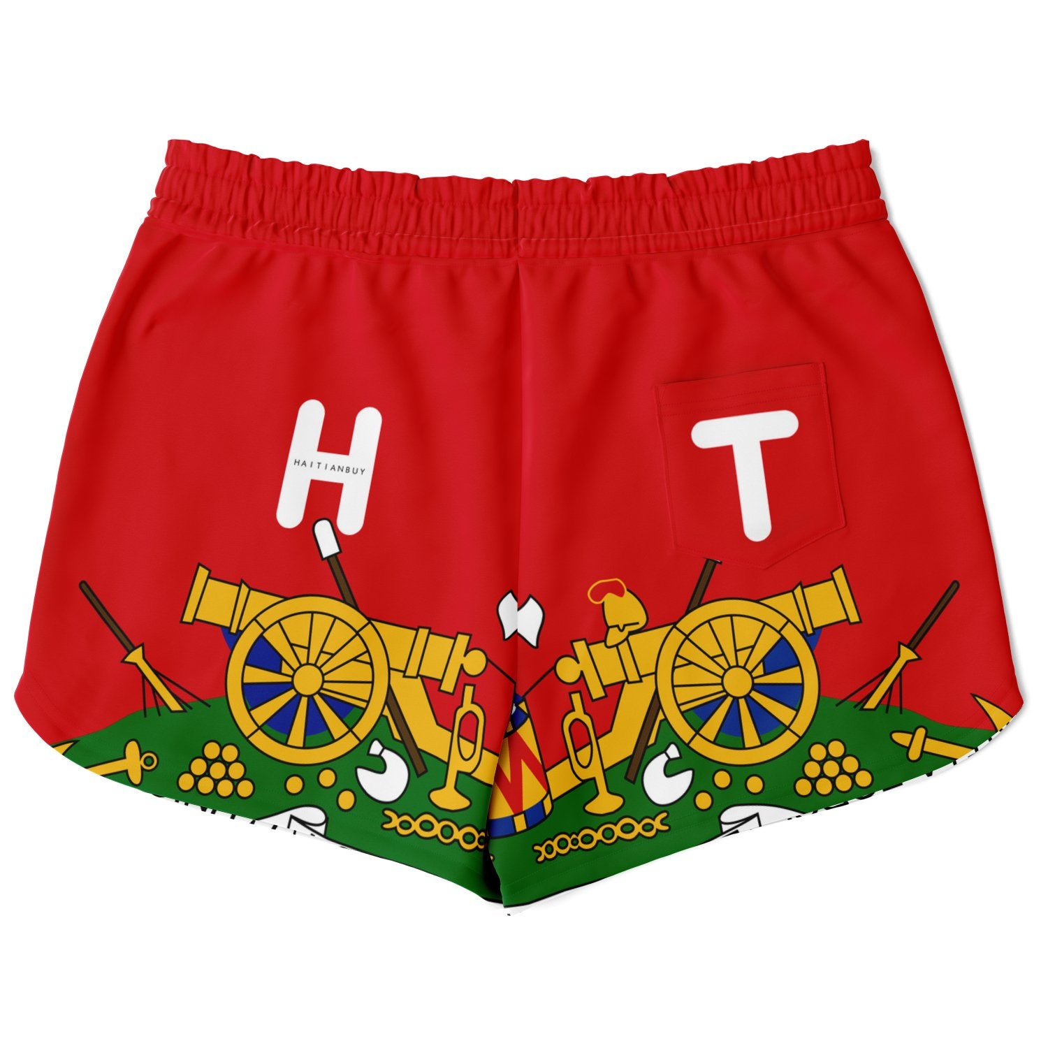 HT Coat of arms Of Haiti Athletic Women Short copy - Haitianbuy