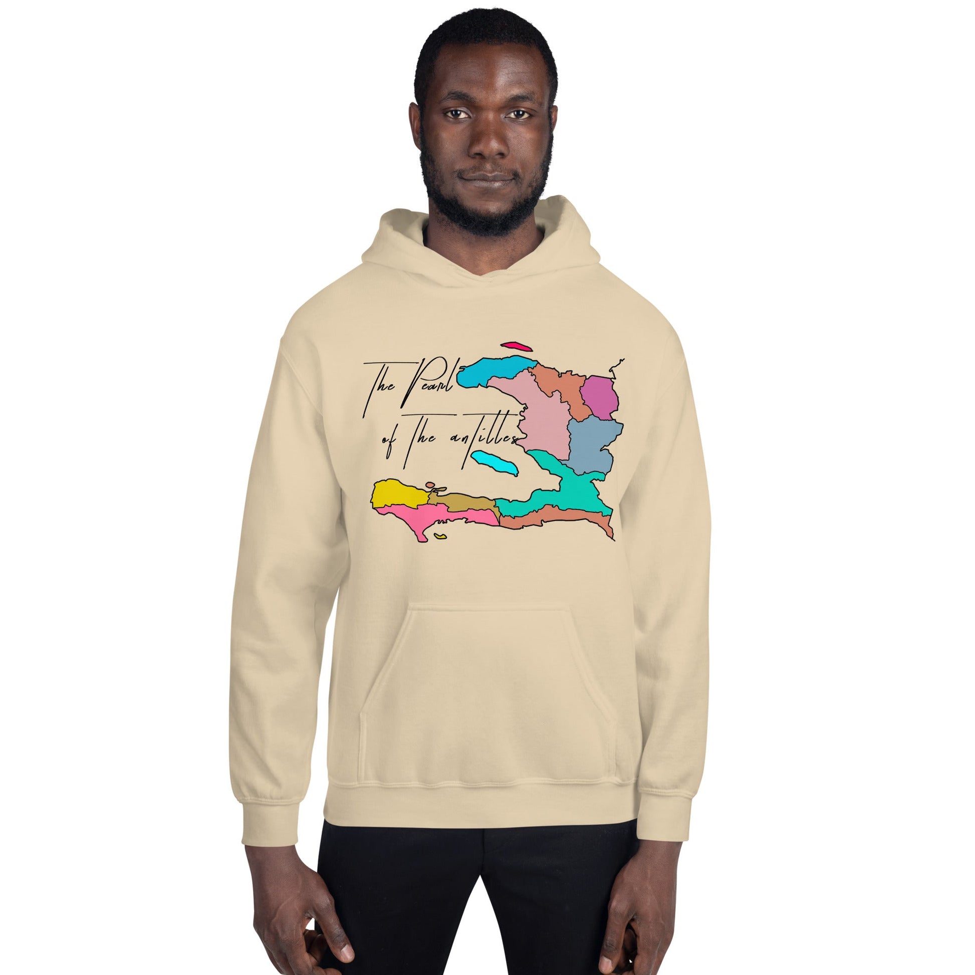 02-Haiti map Pearl Unisex Hoodie - Haitianbuy