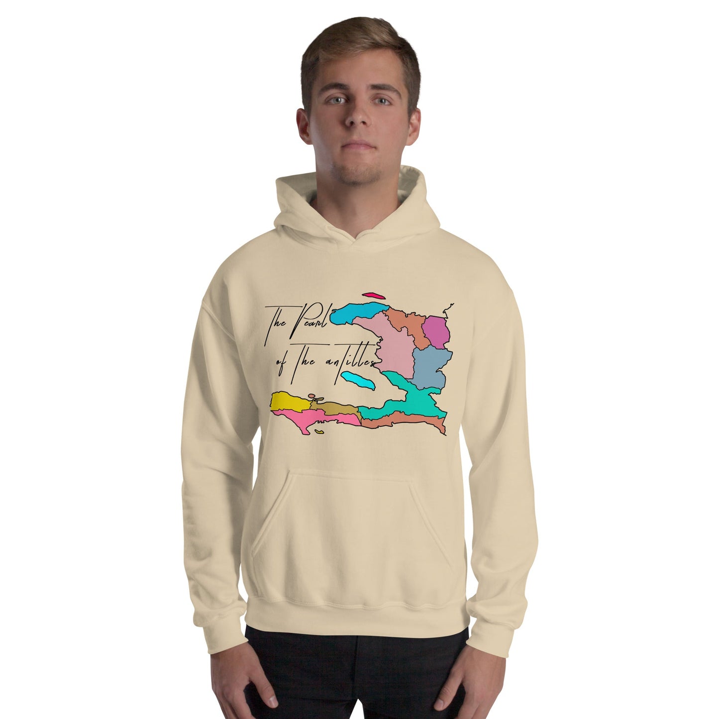 02-Haiti map Pearl Unisex Hoodie - Haitianbuy