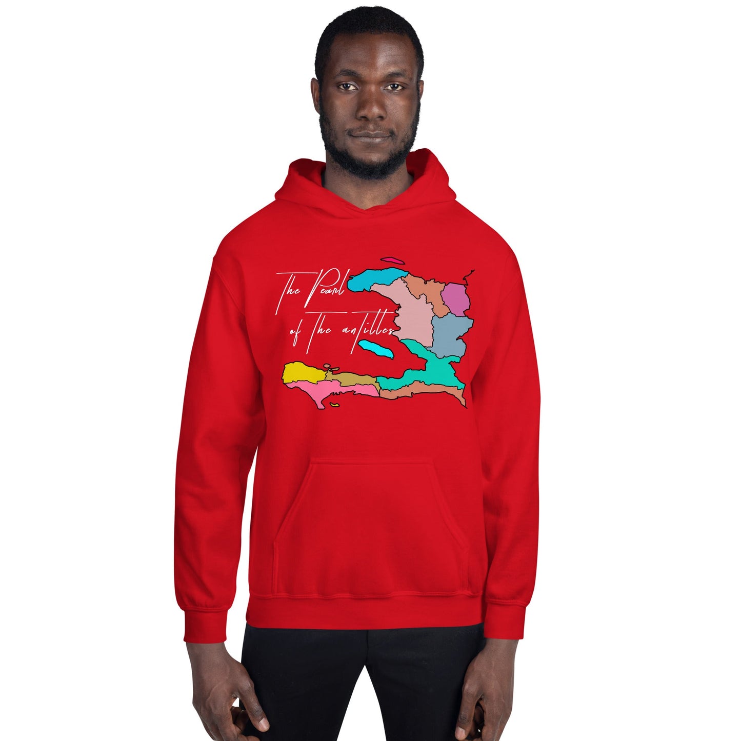 02-Haiti map Pearl Unisex Hoodie - Haitianbuy