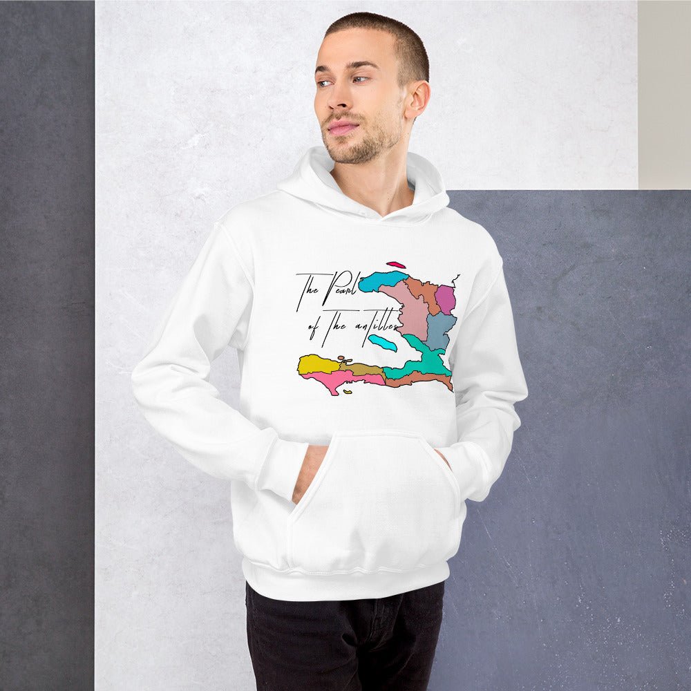 02-Haiti map Pearl Unisex Hoodie - Haitianbuy