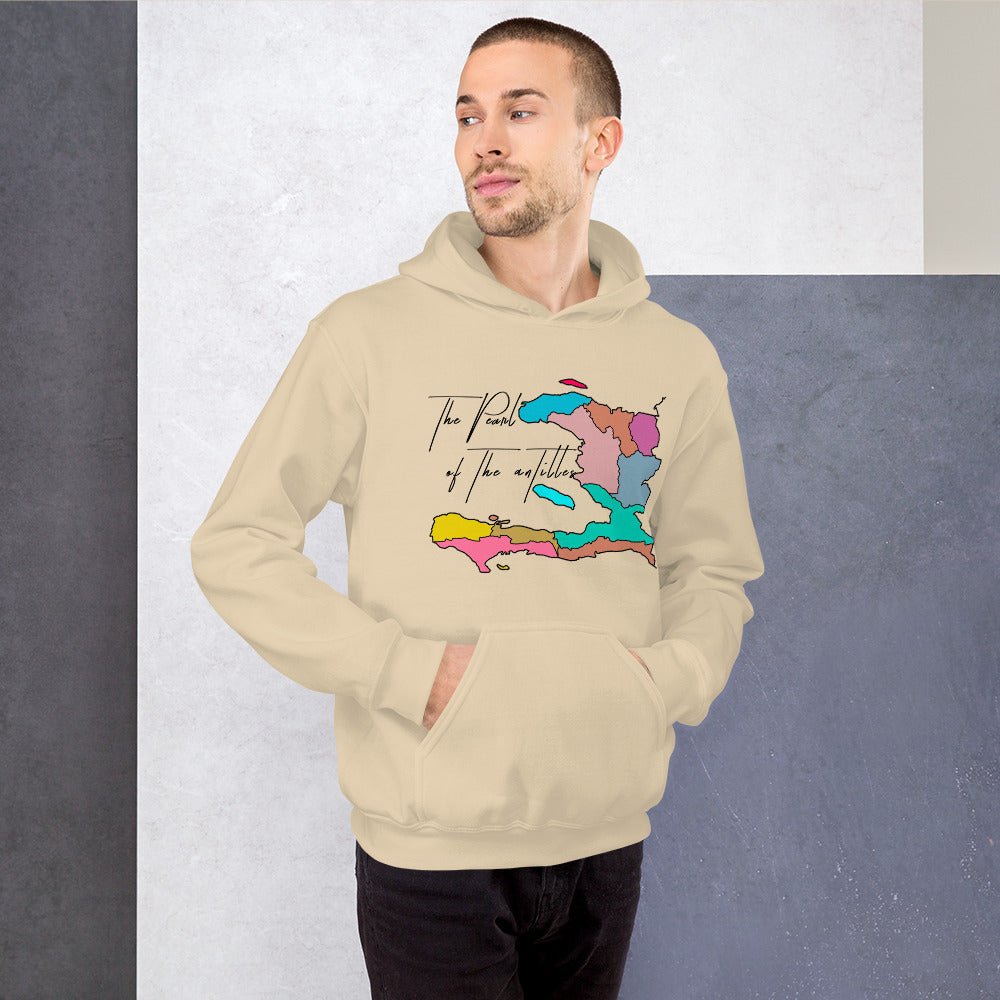 02-Haiti map Pearl Unisex Hoodie - Haitianbuy