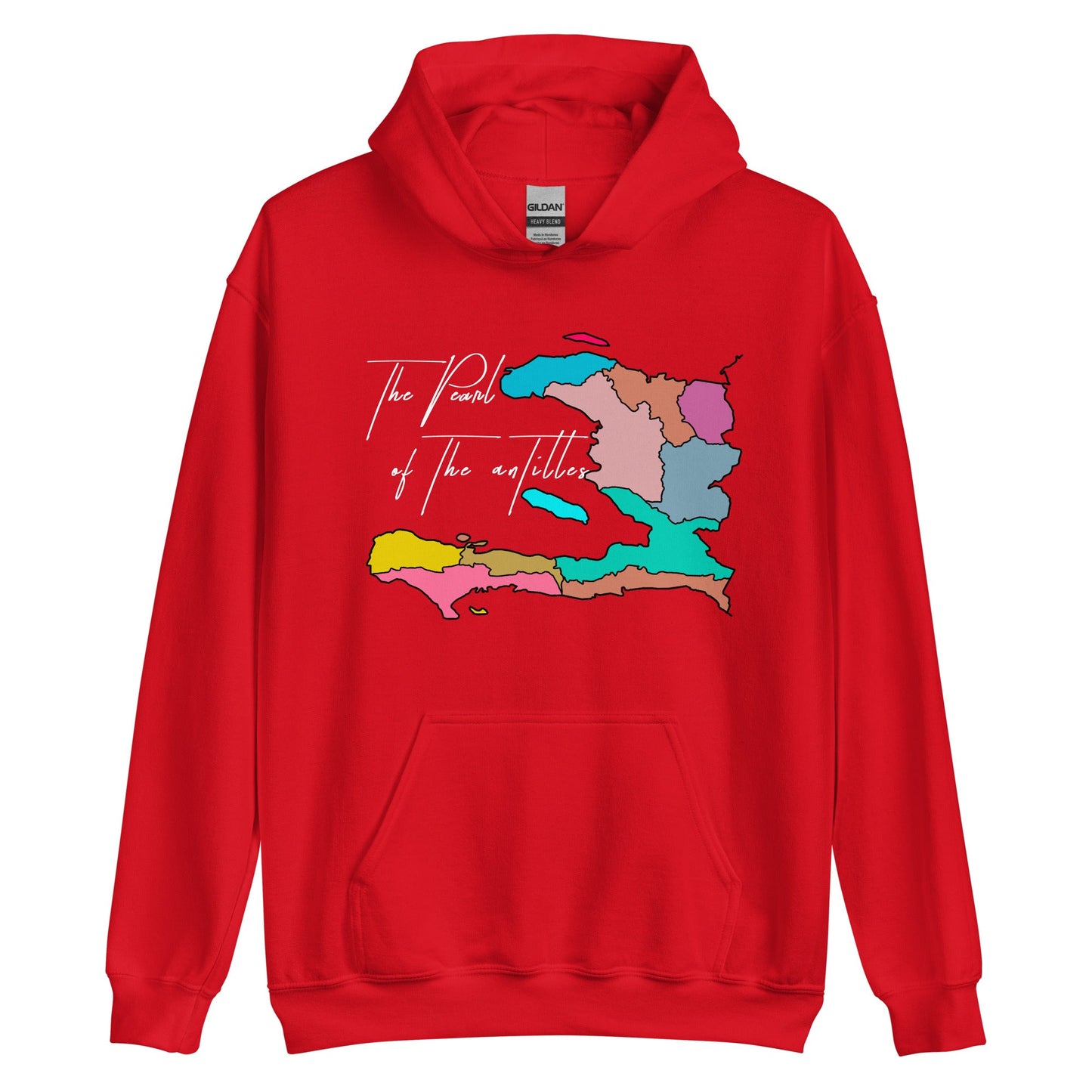 02-Haiti map Pearl Unisex Hoodie - Haitianbuy