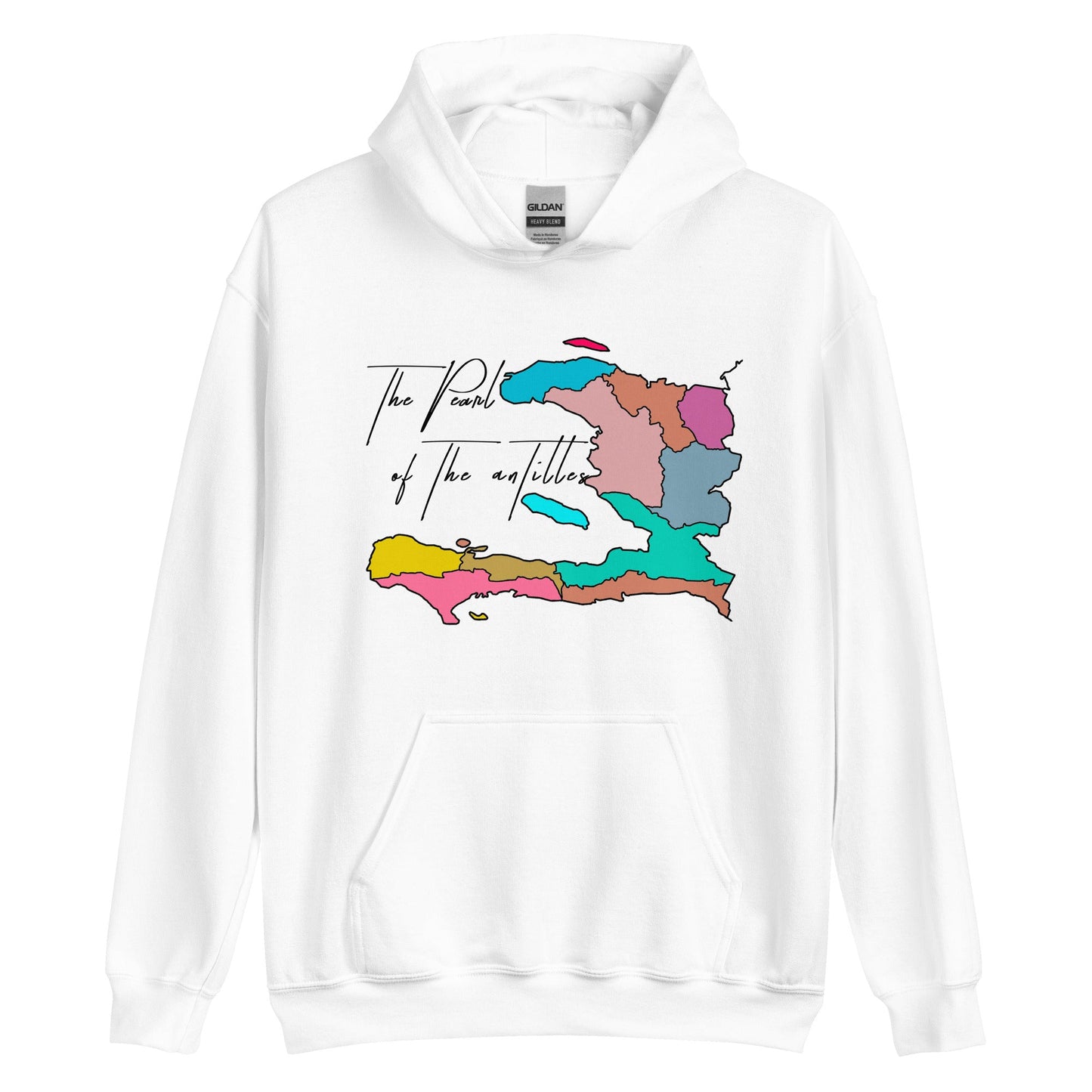 02-Haiti map Pearl Unisex Hoodie - Haitianbuy