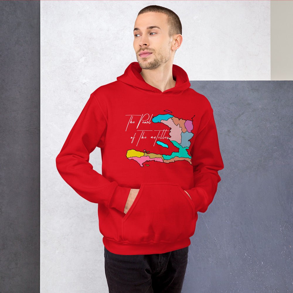 02-Haiti map Pearl Unisex Hoodie - Haitianbuy